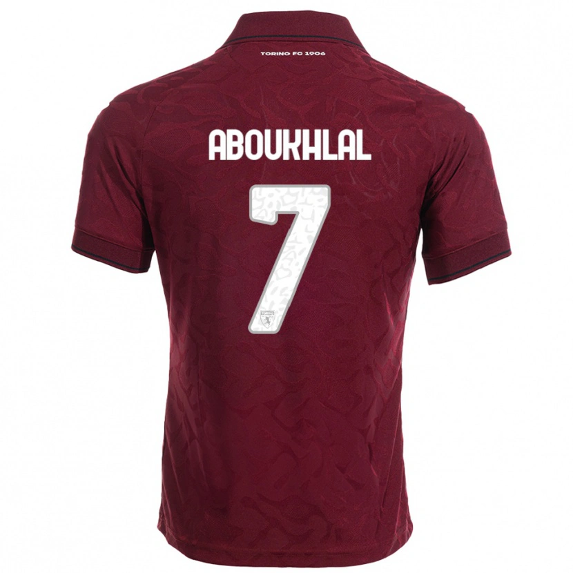 Danxen Damen Zakaria Aboukhlal #7 Burgunderrot Weiß Heimtrikot Trikot 2025/26 T-Shirt Österreich