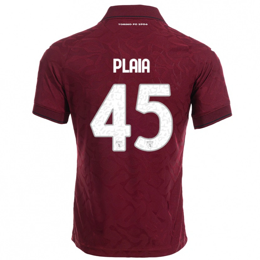 Danxen Damen Francesco Plaia #45 Burgunderrot Weiß Heimtrikot Trikot 2025/26 T-Shirt Österreich
