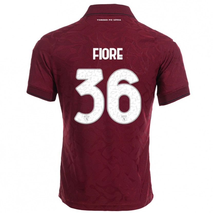 Danxen Damen Jean Fiore #36 Burgunderrot Weiß Heimtrikot Trikot 2025/26 T-Shirt Österreich