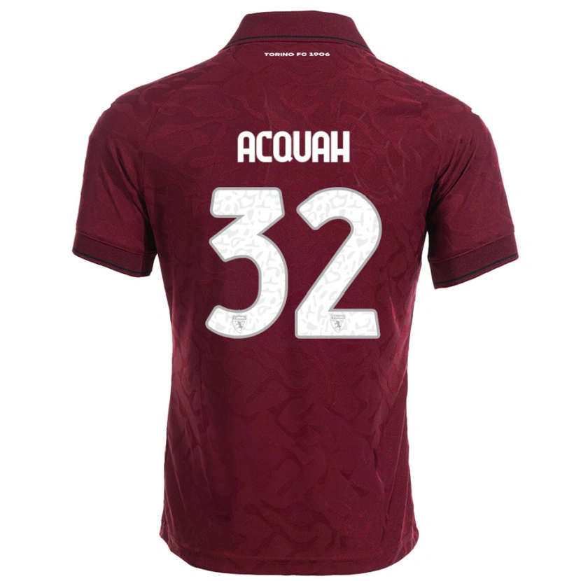Danxen Damen Wisdom Acquah #32 Burgunderrot Weiß Heimtrikot Trikot 2025/26 T-Shirt Österreich