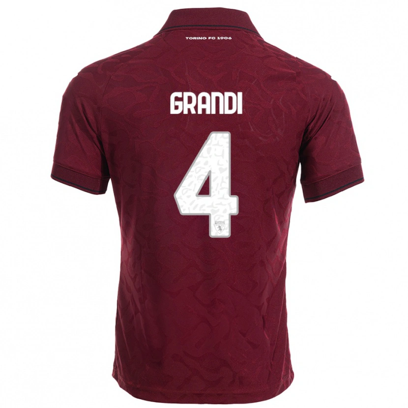 Danxen Damen Lorenzo Grandi #4 Burgunderrot Weiß Heimtrikot Trikot 2025/26 T-Shirt Österreich