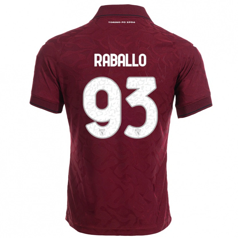 Danxen Damen Alessio Raballo #93 Burgunderrot Weiß Heimtrikot Trikot 2025/26 T-Shirt Österreich