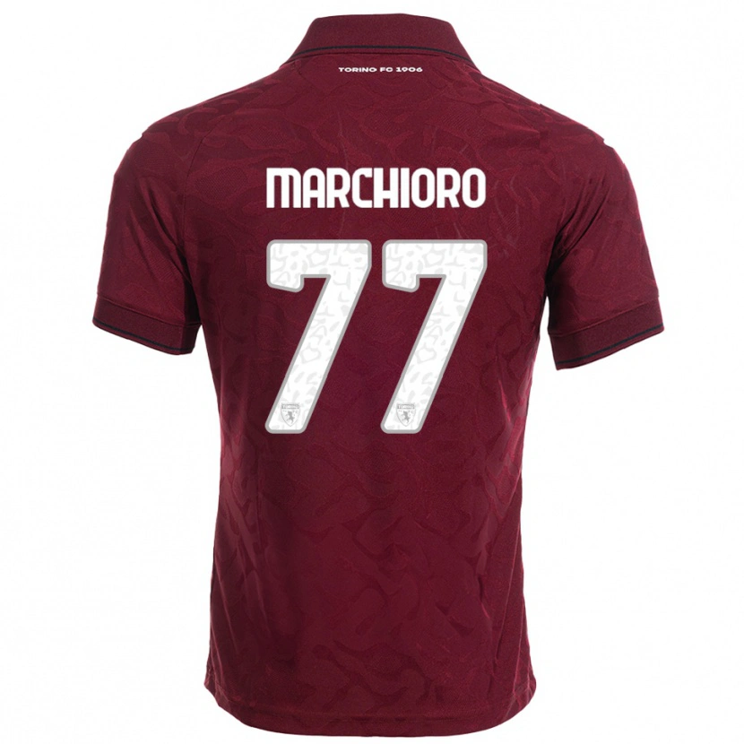 Danxen Damen Raffaele Marchioro #77 Burgunderrot Weiß Heimtrikot Trikot 2025/26 T-Shirt Österreich