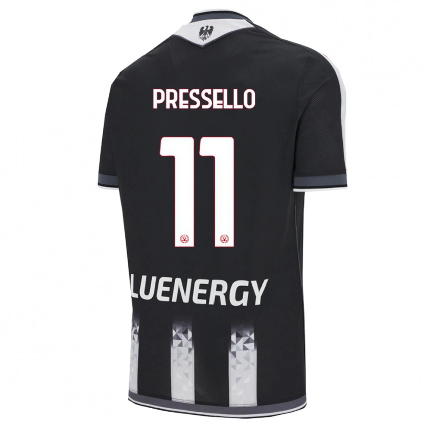 Danxen Damen Matteo Pressello #11 Schwarz Weiß Heimtrikot Trikot 2025/26 T-Shirt Österreich