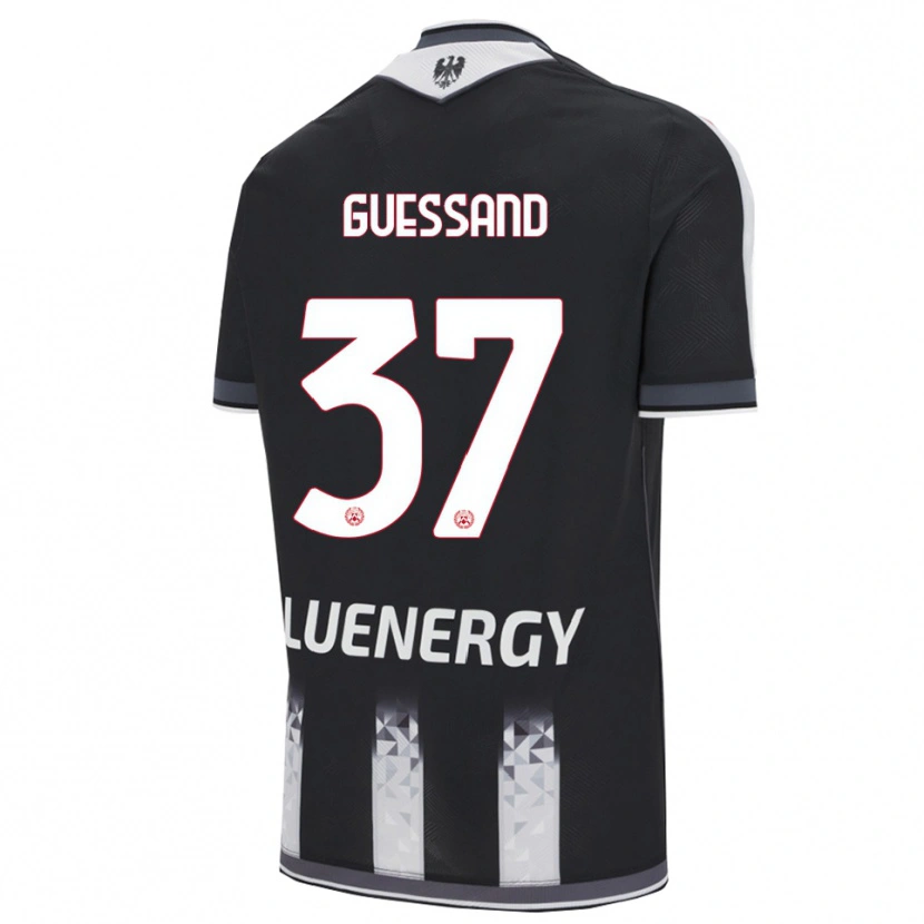 Danxen Damen Axel Guessand #37 Schwarz Weiß Heimtrikot Trikot 2025/26 T-Shirt Österreich