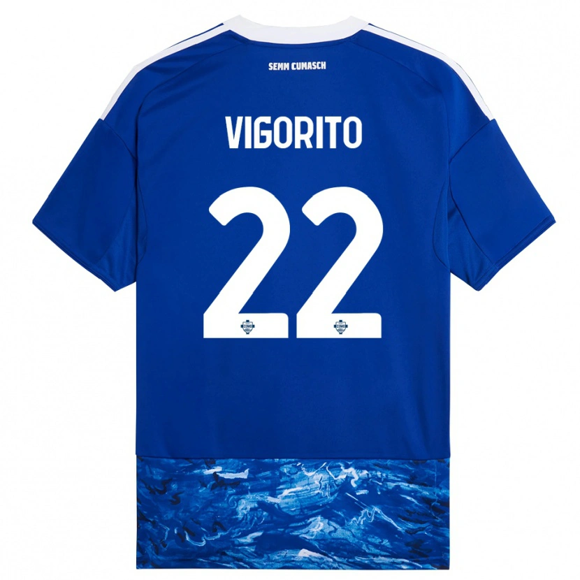 Danxen Damen Mauro Vigorito #22 Blau Weiß Heimtrikot Trikot 2025/26 T-Shirt Österreich