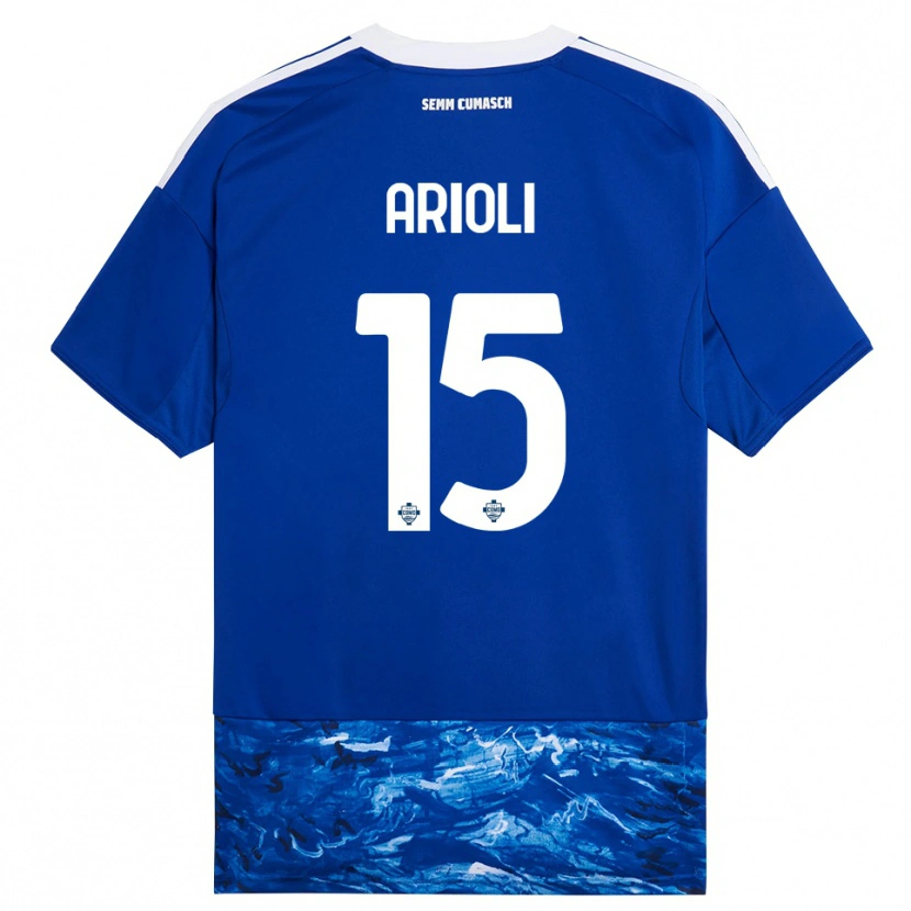Danxen Damen Mattia Arioli #15 Blau Weiß Heimtrikot Trikot 2025/26 T-Shirt Österreich