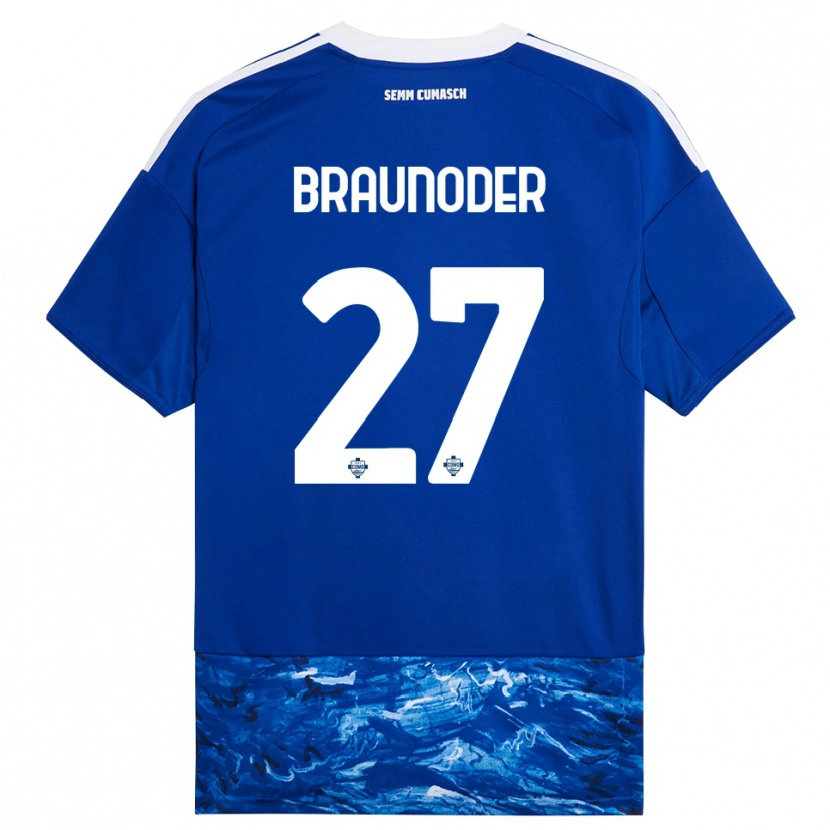 Danxen Damen Matthias Braunöder #27 Blau Weiß Heimtrikot Trikot 2025/26 T-Shirt Österreich