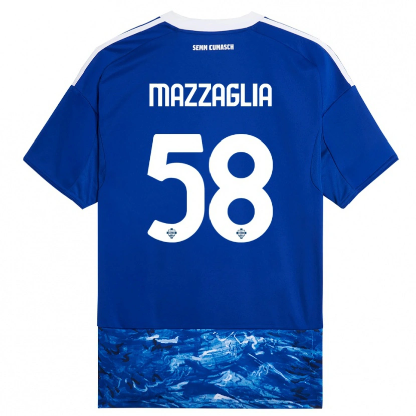 Danxen Damen Giuseppe Mazzaglia #58 Blau Weiß Heimtrikot Trikot 2025/26 T-Shirt Österreich
