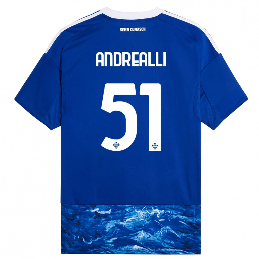 Danxen Damen Francesco Andrealli #51 Blau Weiß Heimtrikot Trikot 2025/26 T-Shirt Österreich