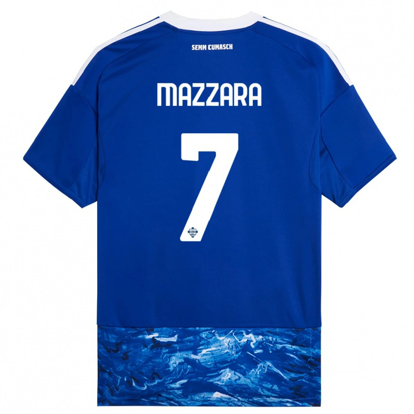 Danxen Damen Cristian Mazzara #7 Blau Weiß Heimtrikot Trikot 2025/26 T-Shirt Österreich