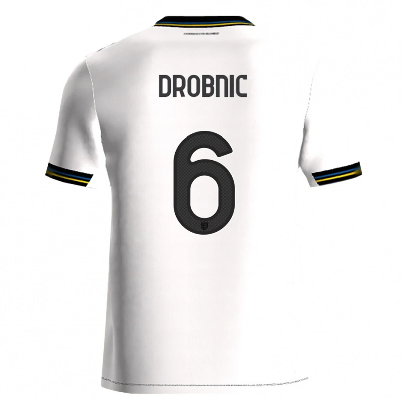 Danxen Damen Dominik Drobnic #6 Weiß Schwarz Heimtrikot Trikot 2025/26 T-Shirt Österreich