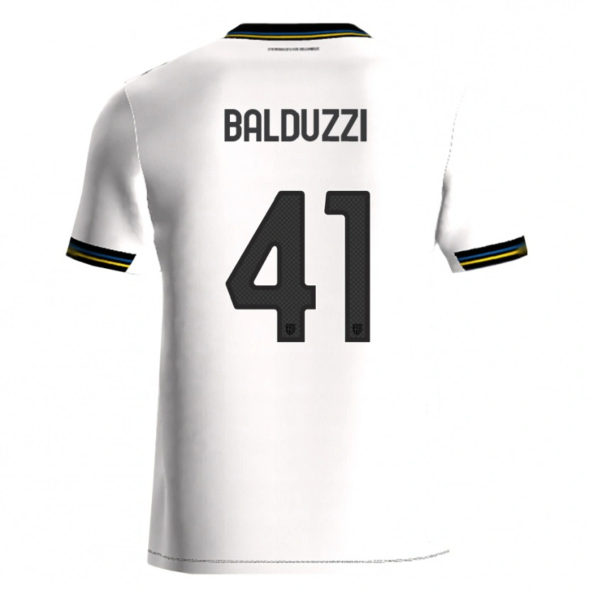 Danxen Damen Davide Balduzzi #41 Weiß Schwarz Heimtrikot Trikot 2025/26 T-Shirt Österreich