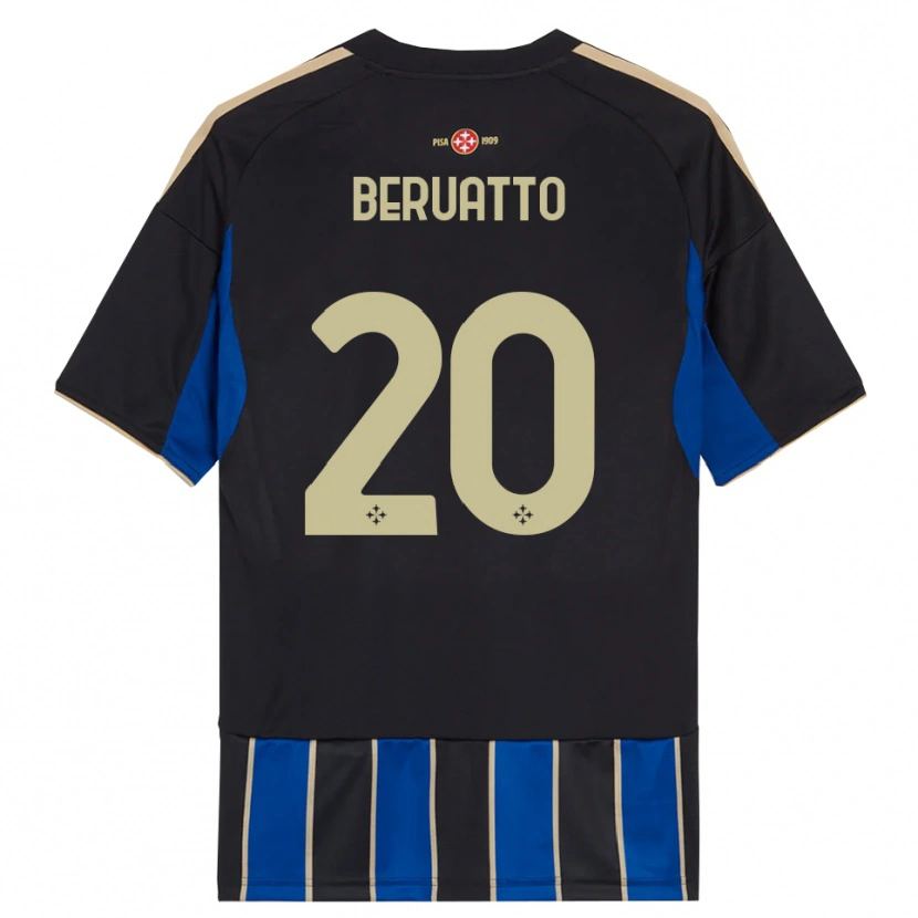 Danxen Damen Pietro Beruatto #20 Schwarz Blau Heimtrikot Trikot 2025/26 T-Shirt Österreich