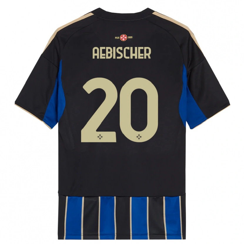 Danxen Damen Michel Aebischer #20 Schwarz Blau Heimtrikot Trikot 2025/26 T-Shirt Österreich