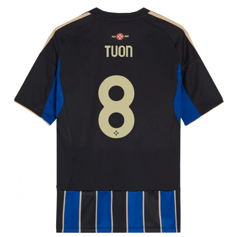 Danxen Damen Nicola Tuon #8 Schwarz Blau Heimtrikot Trikot 2025/26 T-Shirt Österreich