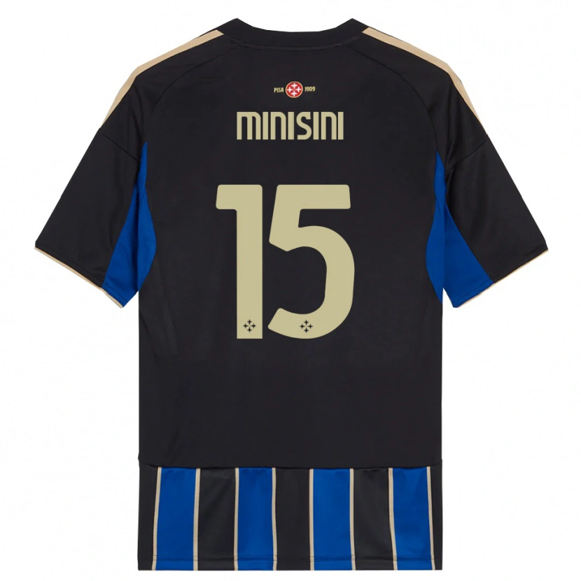 Danxen Damen Niccolò Minisini #15 Schwarz Blau Heimtrikot Trikot 2025/26 T-Shirt Österreich