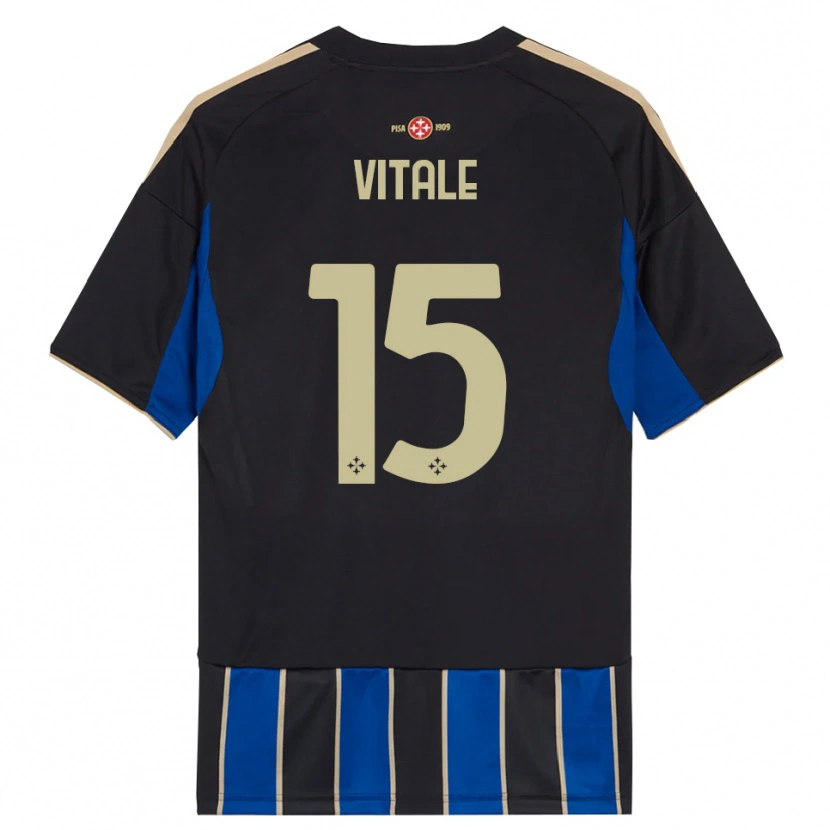 Danxen Damen Riccardo Vitale #15 Schwarz Blau Heimtrikot Trikot 2025/26 T-Shirt Österreich