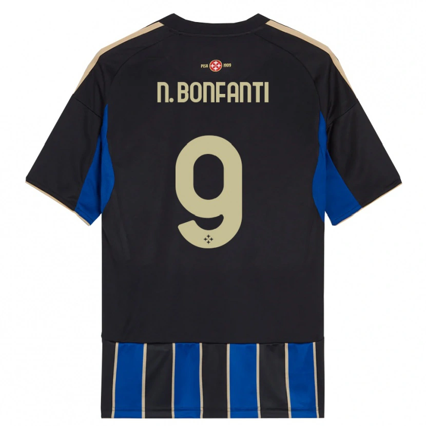 Danxen Damen Nicholas Bonfanti #9 Schwarz Blau Heimtrikot Trikot 2025/26 T-Shirt Österreich