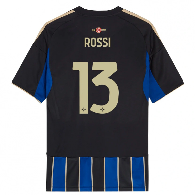 Danxen Damen Francesco Rossi #13 Schwarz Blau Heimtrikot Trikot 2025/26 T-Shirt Österreich