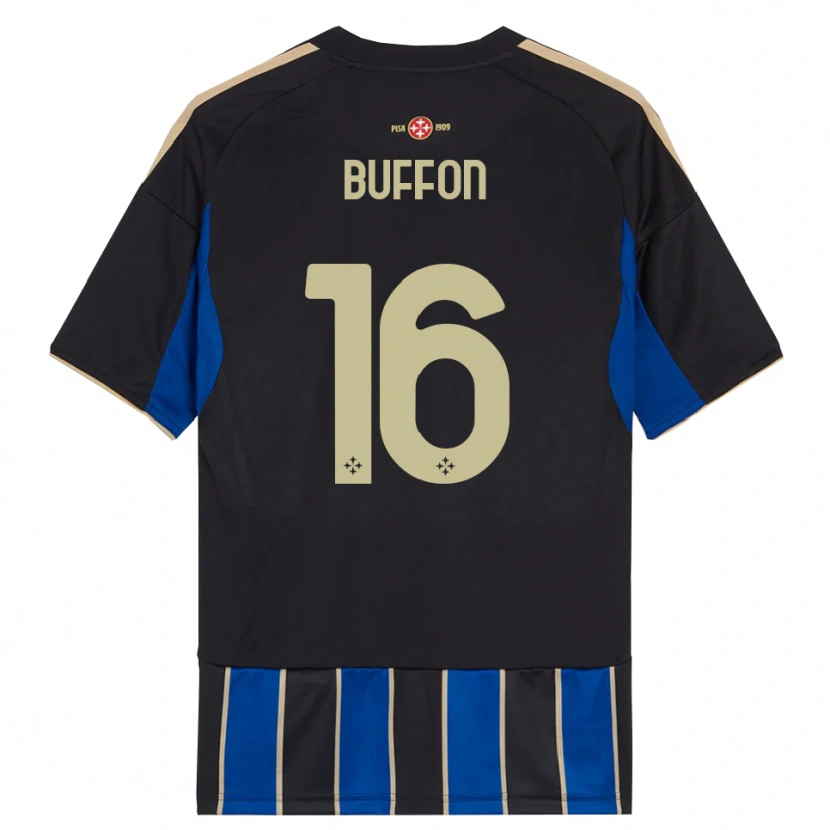 Danxen Damen Louis Buffon #16 Schwarz Blau Heimtrikot Trikot 2025/26 T-Shirt Österreich