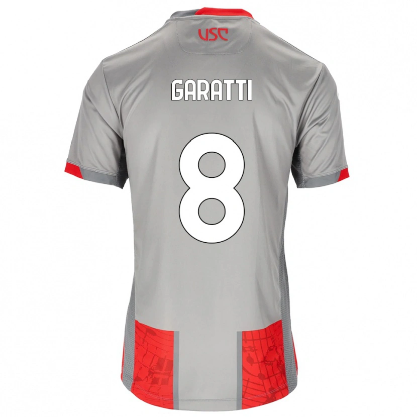 Danxen Damen Davide Garatti #8 Rot Grau Heimtrikot Trikot 2025/26 T-Shirt Österreich