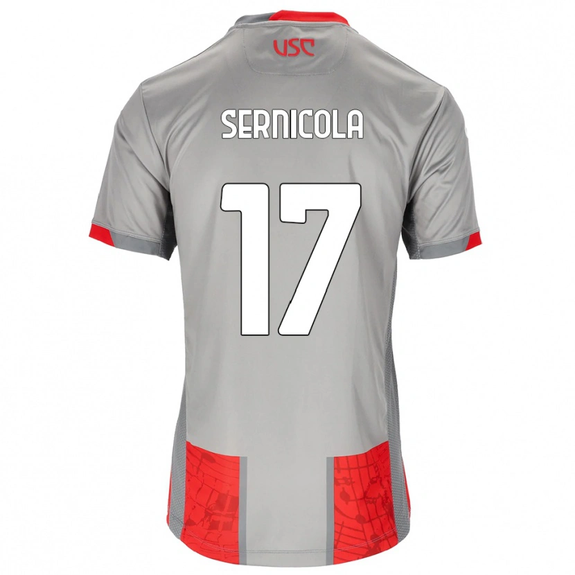 Danxen Damen Leonardo Sernicola #17 Rot Grau Heimtrikot Trikot 2025/26 T-Shirt Österreich