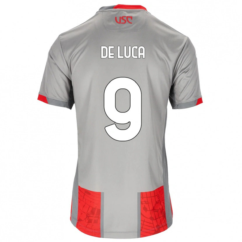 Danxen Damen Manuel De Luca #9 Rot Grau Heimtrikot Trikot 2025/26 T-Shirt Österreich