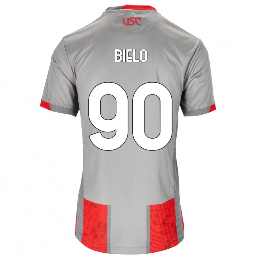 Danxen Damen Manu Bielo #90 Rot Grau Heimtrikot Trikot 2025/26 T-Shirt Österreich