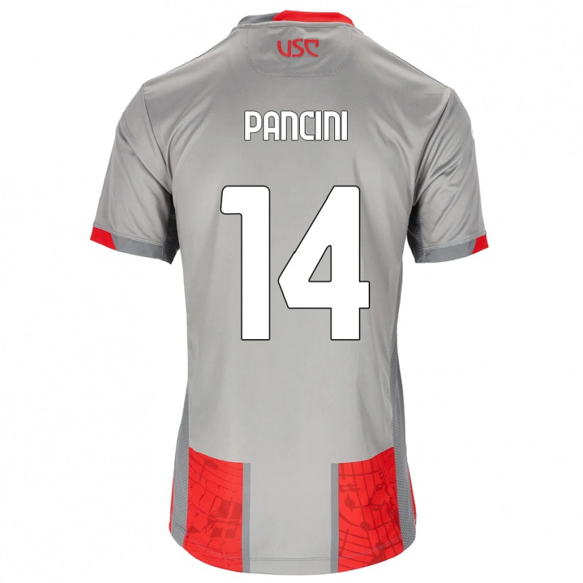 Danxen Damen Alex Pancini #14 Rot Grau Heimtrikot Trikot 2025/26 T-Shirt Österreich