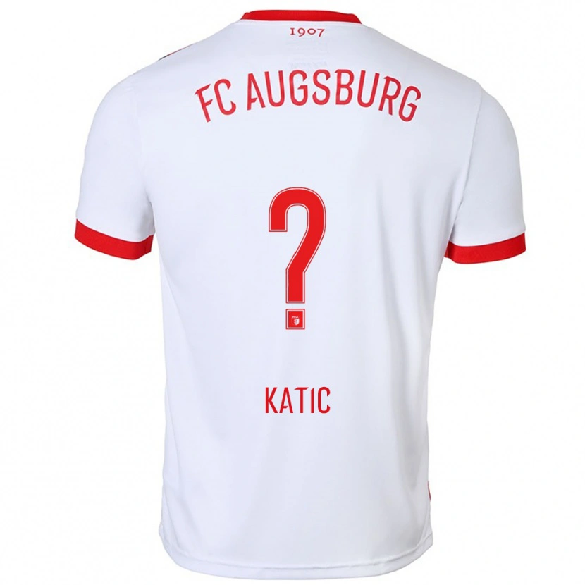 Danxen Damen Daniel Katic #0 Weiß Rot Heimtrikot Trikot 2025/26 T-Shirt Österreich
