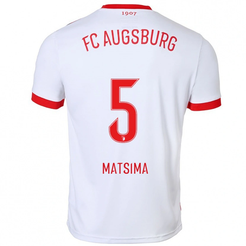 Danxen Damen Chrislain Matsima #5 Weiß Rot Heimtrikot Trikot 2025/26 T-Shirt Österreich