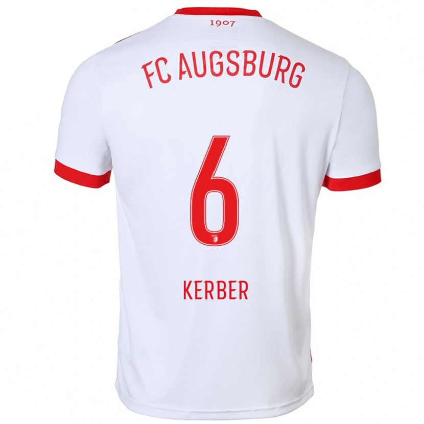 Danxen Damen Luca Kerber #6 Weiß Rot Heimtrikot Trikot 2025/26 T-Shirt Österreich