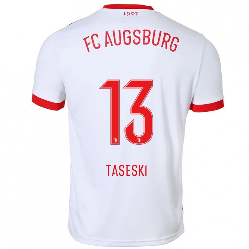 Danxen Damen Kristijan Taseski #13 Weiß Rot Heimtrikot Trikot 2025/26 T-Shirt Österreich