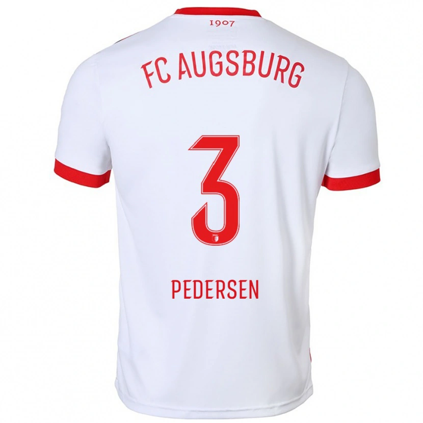 Danxen Damen Mads Pedersen #3 Weiß Rot Heimtrikot Trikot 2025/26 T-Shirt Österreich