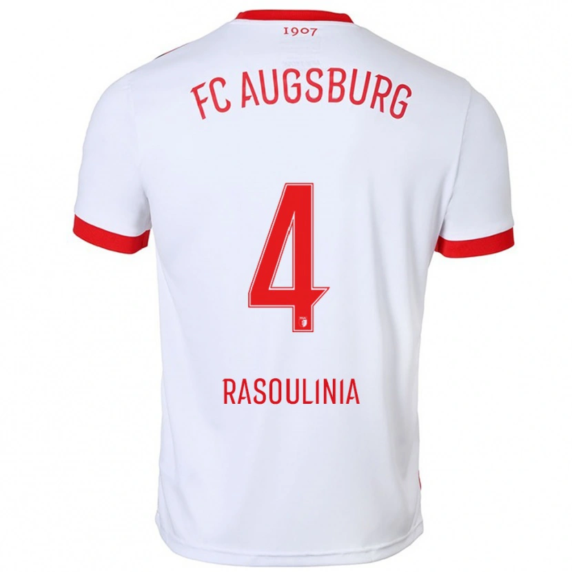 Danxen Damen Nick Rasoulinia #4 Weiß Rot Heimtrikot Trikot 2025/26 T-Shirt Österreich