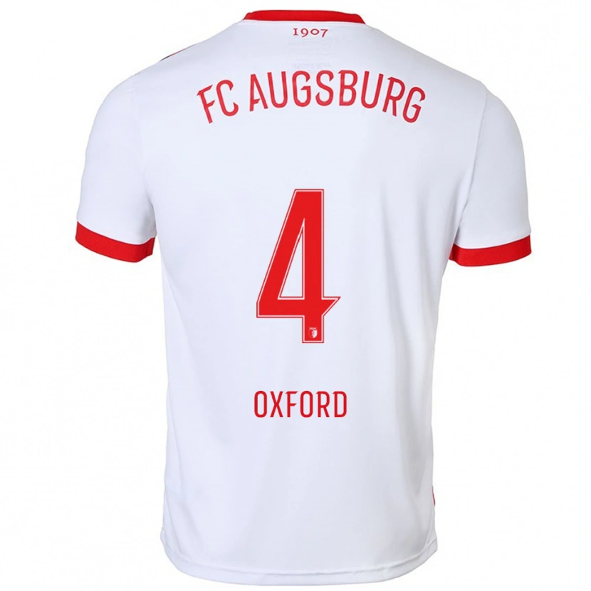Danxen Damen Reece Oxford #4 Weiß Rot Heimtrikot Trikot 2025/26 T-Shirt Österreich