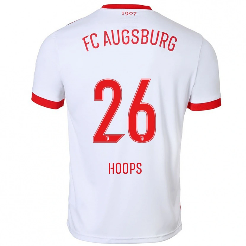 Danxen Damen Tim Hoops #26 Weiß Rot Heimtrikot Trikot 2025/26 T-Shirt Österreich