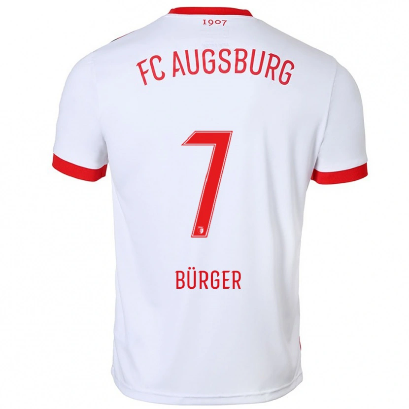 Danxen Damen Anja Bürger #7 Weiß Rot Heimtrikot Trikot 2025/26 T-Shirt Österreich