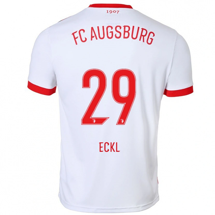 Danxen Damen Florian Eckl #29 Weiß Rot Heimtrikot Trikot 2025/26 T-Shirt Österreich