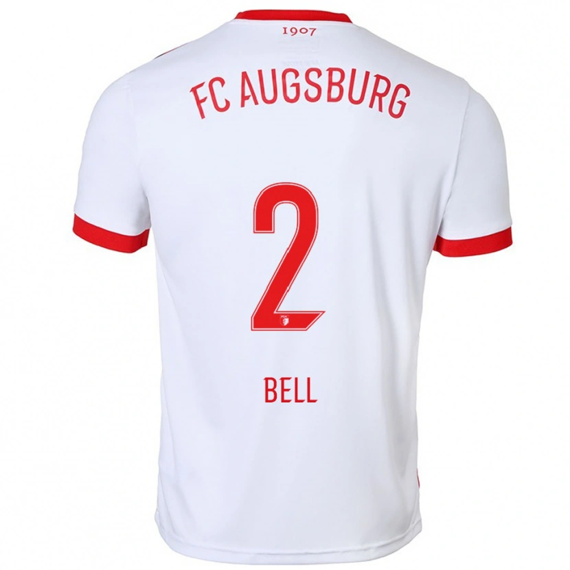 Danxen Damen Julian Bell #2 Weiß Rot Heimtrikot Trikot 2025/26 T-Shirt Österreich