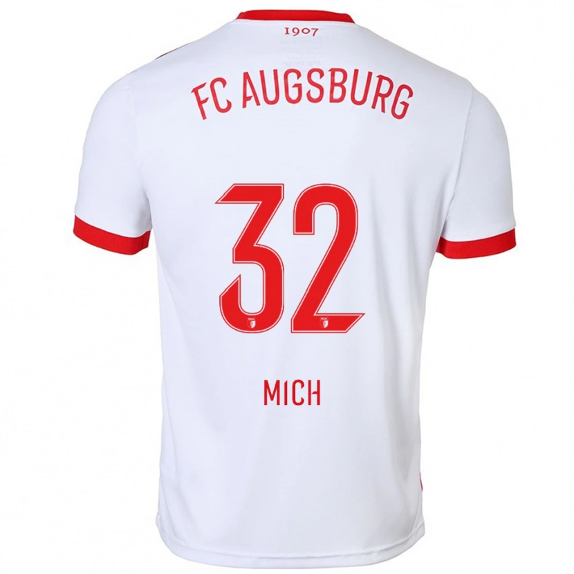 Danxen Damen Fabian Mich #32 Weiß Rot Heimtrikot Trikot 2025/26 T-Shirt Österreich
