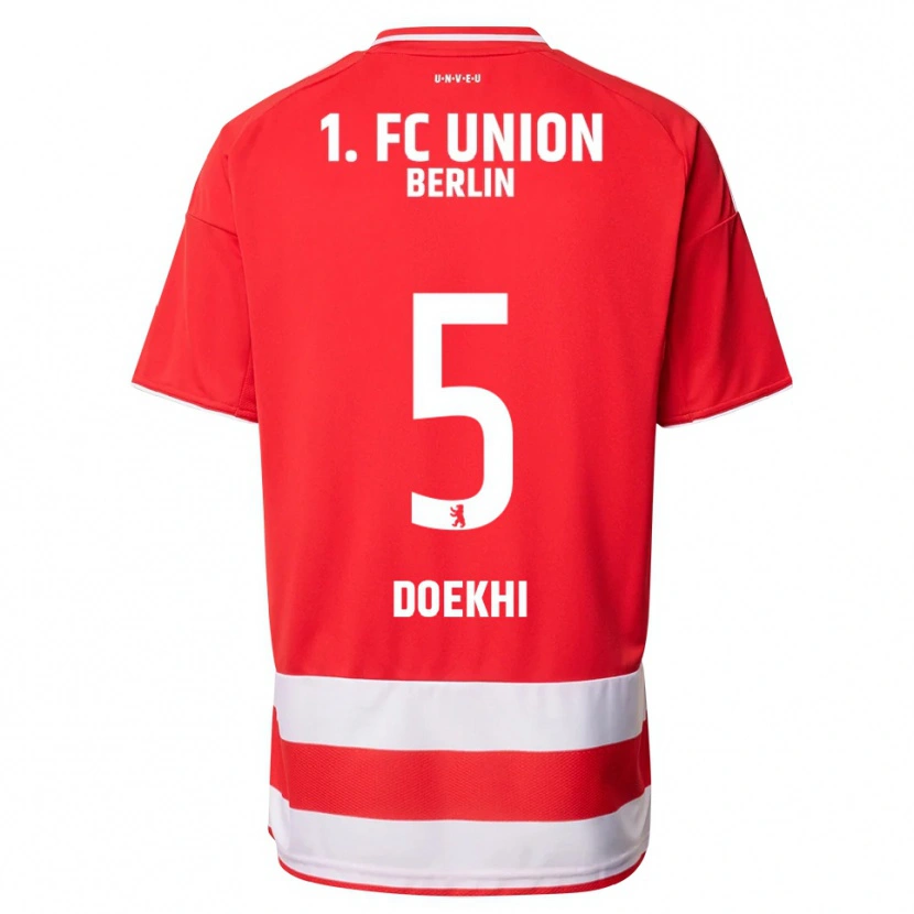 Danxen Damen Danilho Doekhi #5 Rot Weiß Heimtrikot Trikot 2025/26 T-Shirt Österreich