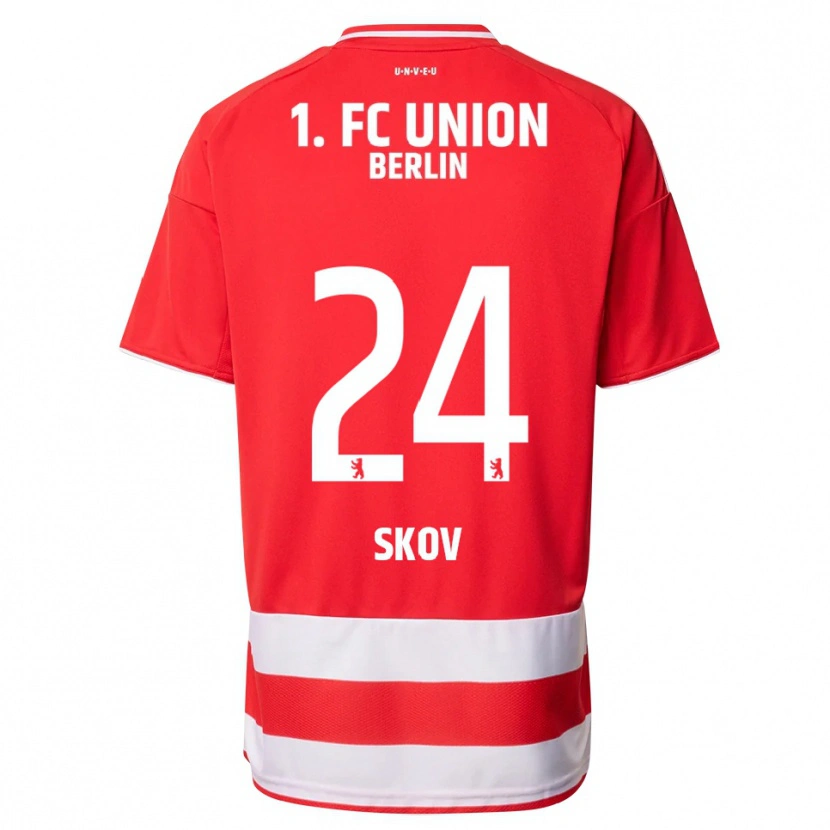 Danxen Damen Robert Skov #24 Rot Weiß Heimtrikot Trikot 2025/26 T-Shirt Österreich