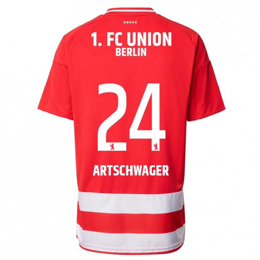 Danxen Damen Finn Artschwager #24 Rot Weiß Heimtrikot Trikot 2025/26 T-Shirt Österreich
