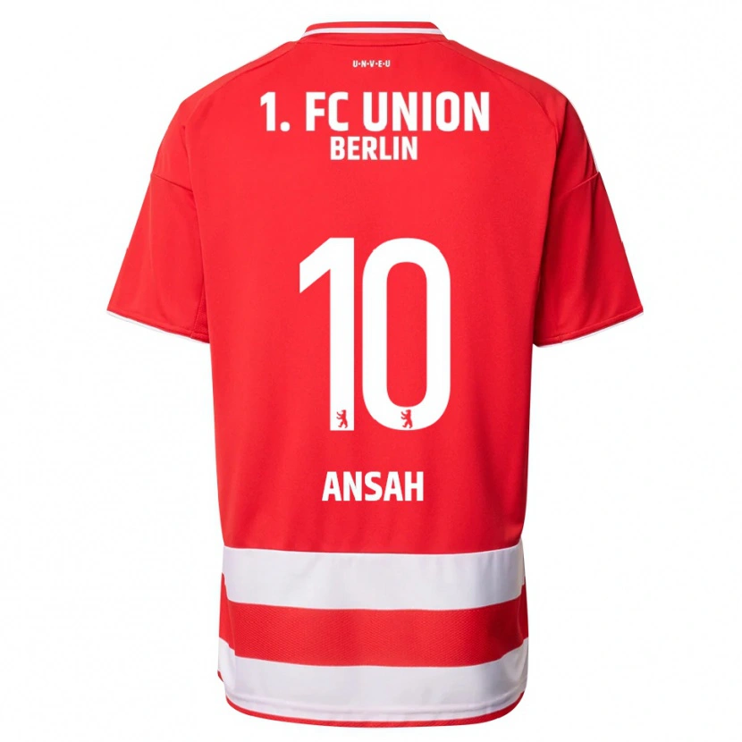 Danxen Damen Ilyas Ansah #10 Rot Weiß Heimtrikot Trikot 2025/26 T-Shirt Österreich