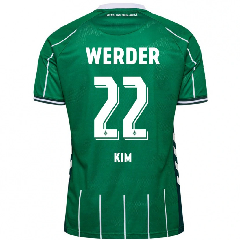 Danxen Damen Min-Je Kim #22 Grün Weiß Heimtrikot Trikot 2025/26 T-Shirt Österreich