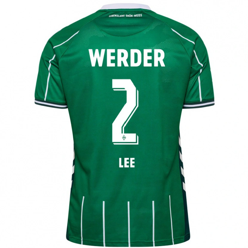 Danxen Damen Gun-Woo Lee #2 Grün Weiß Heimtrikot Trikot 2025/26 T-Shirt Österreich