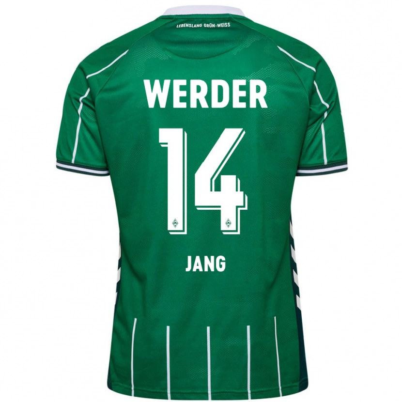 Danxen Damen Ji-Mok Jang #14 Grün Weiß Heimtrikot Trikot 2025/26 T-Shirt Österreich
