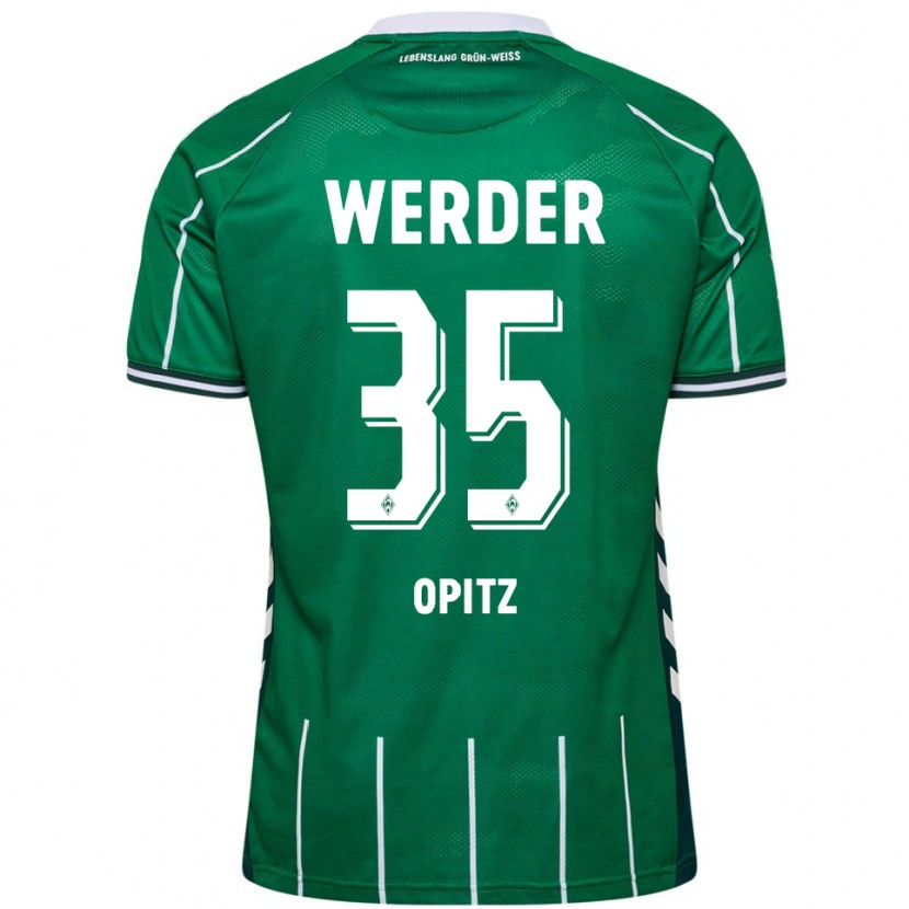 Danxen Damen Leon Opitz #35 Grün Weiß Heimtrikot Trikot 2025/26 T-Shirt Österreich